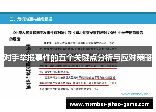 对手举报事件的五个关键点分析与应对策略