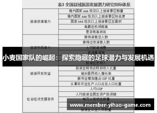 小麦国家队的崛起：探索隐藏的足球潜力与发展机遇