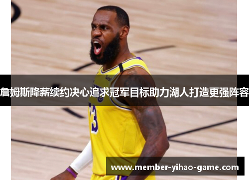 詹姆斯降薪续约决心追求冠军目标助力湖人打造更强阵容